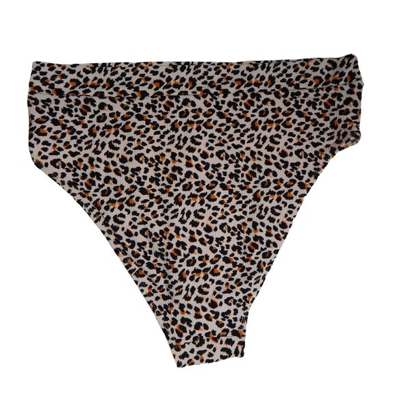 High Rise Bikini Bottoms Size XL Xhilaration Leopard Womens - Picture 2 of 9